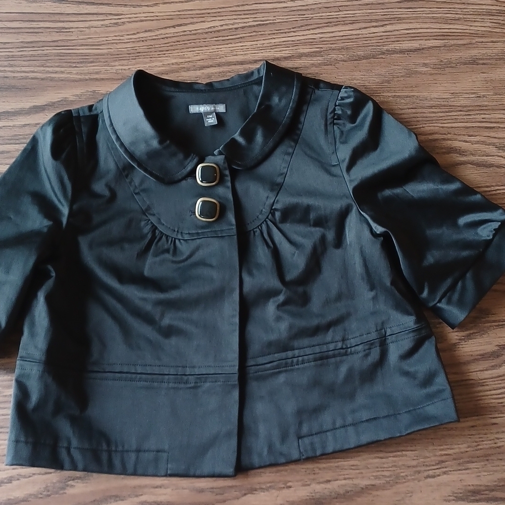 Apt 9 Cropped Bolero Jacket Petite M Size, black, like new